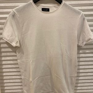 White Zara fitted t-shirt